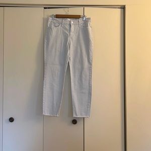 Light blue/white plaids in skinny size 12